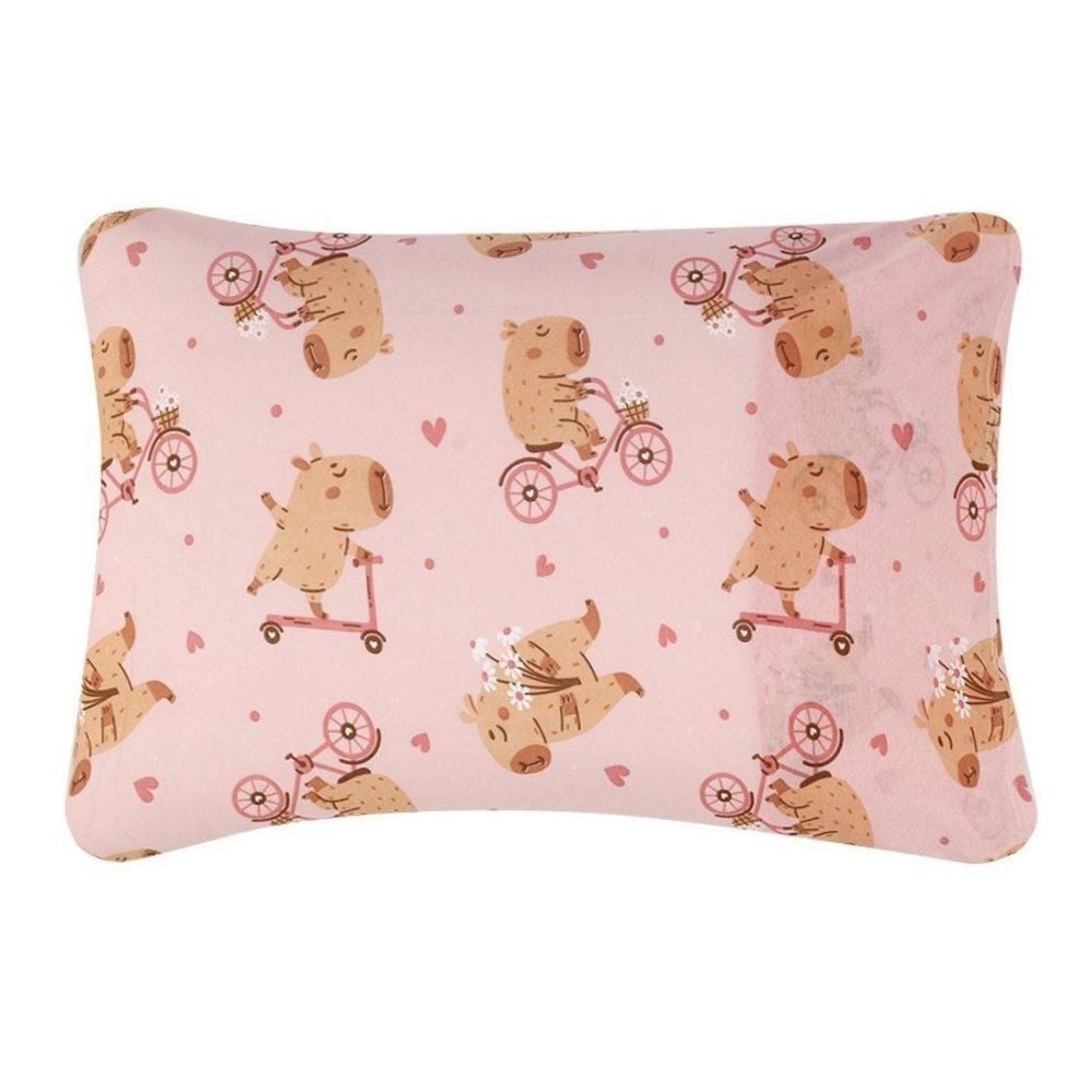 Fronha Infantil 100% Algodão Estampada Havan Kids - Capivara