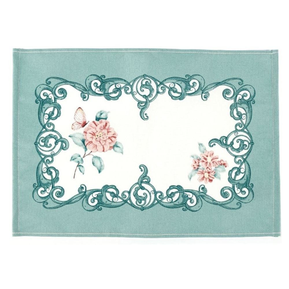 Fundo de Prato 45 X 31 cm Clean Athenas Döhler - Borboletas