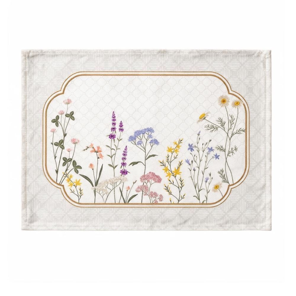 Fundo de Prato 45Cm X 31Cm Clean Renova Döhler - Floral Boho