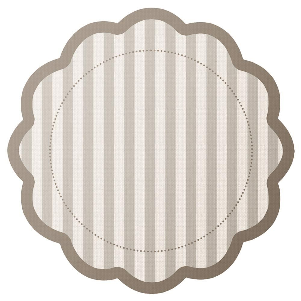 Fundo de Prato Viena 40 cm Havan Casa 2027 - BEGE LISTRAS