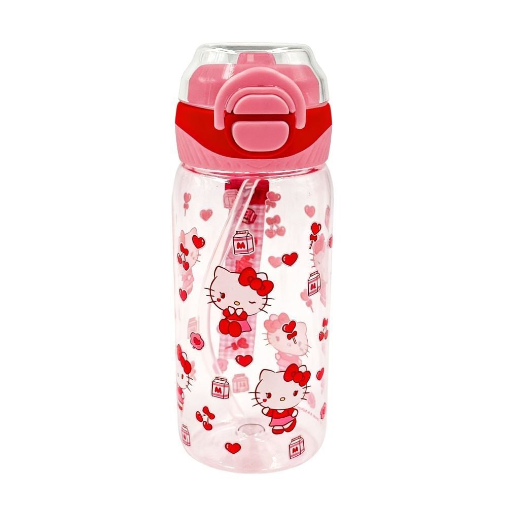 Garrafa de Água 550Ml Sanrio - Hello Kitty Vermelho