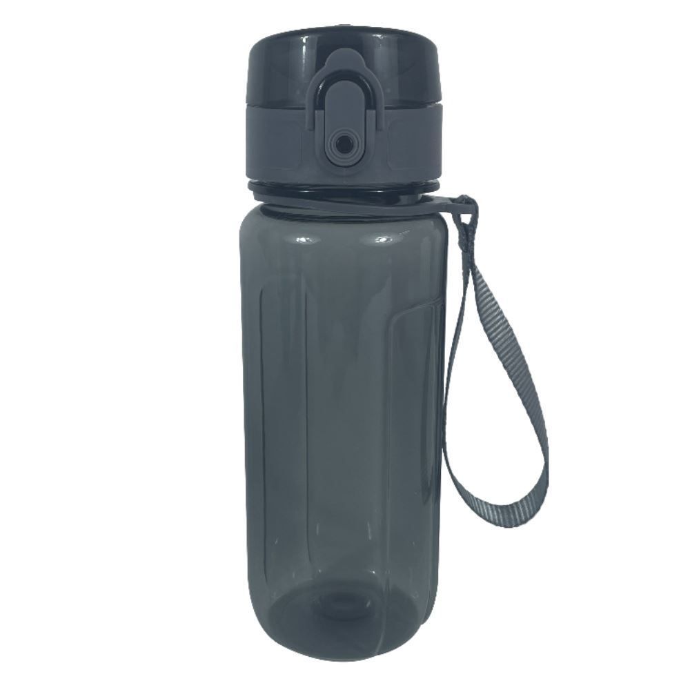 Garrafa De Água Com Alça Plástico Havan Casa 500Ml - Cinza