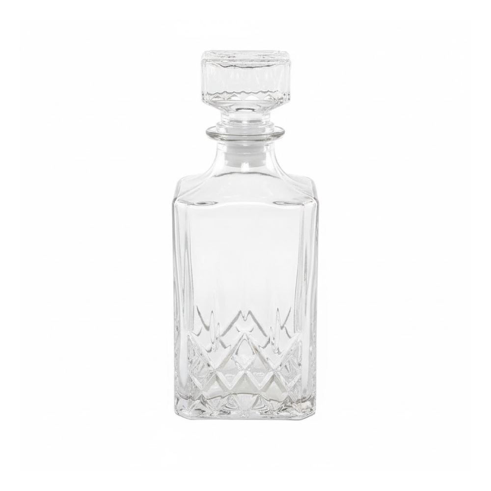 Garrafa de Licor Quadrada Vidro Havan Casa 1 Litro - Transparente