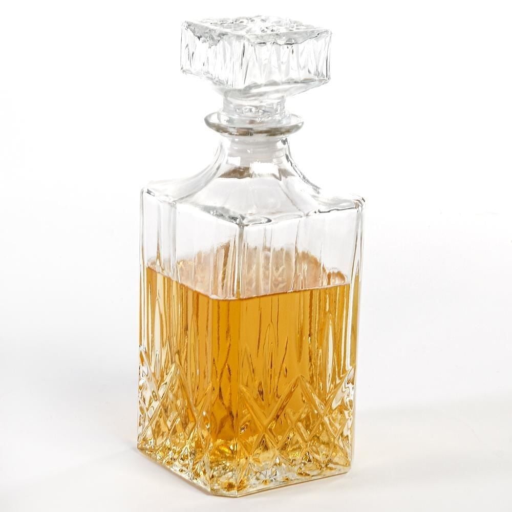 Garrafa de Licor Quadrada Vidro Havan Casa 1 Litro - Transparente