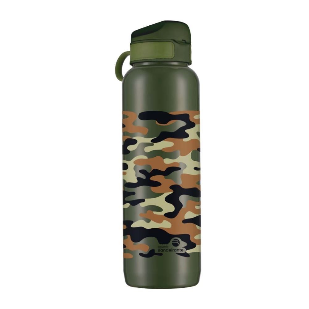 Garrafa Squeeze Camuflado Verde Bandeirantes - 1 Litro
