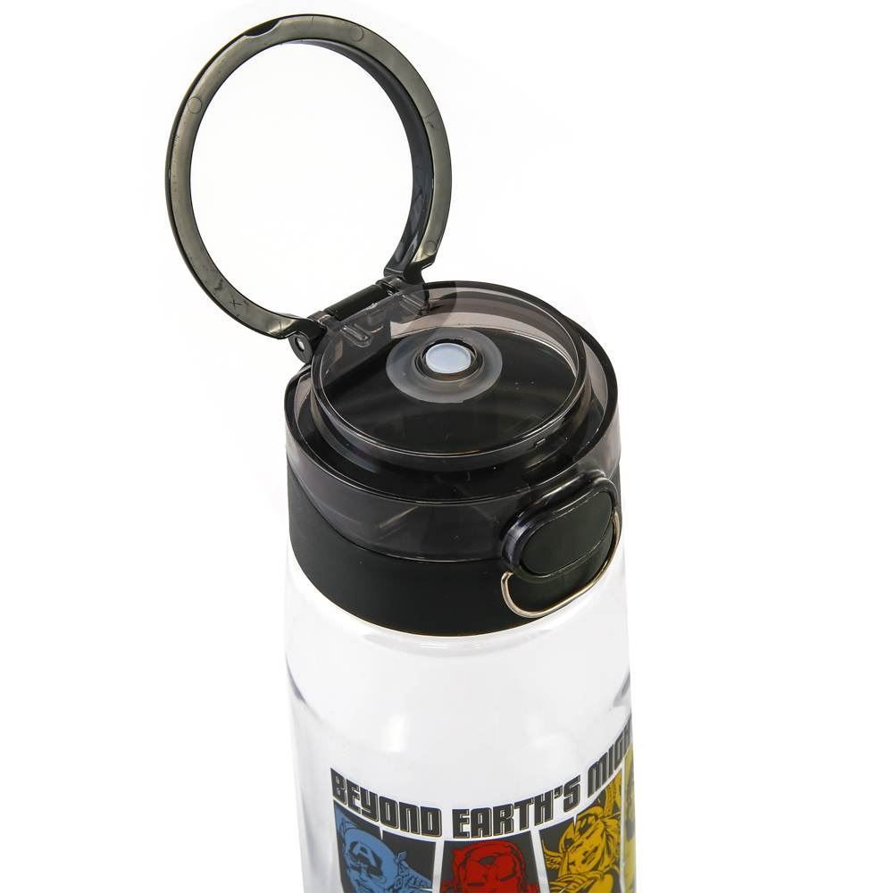 Garrafa Squeeze De Água De Plástico Personagens Marvel 600Ml - Super-Heróis
