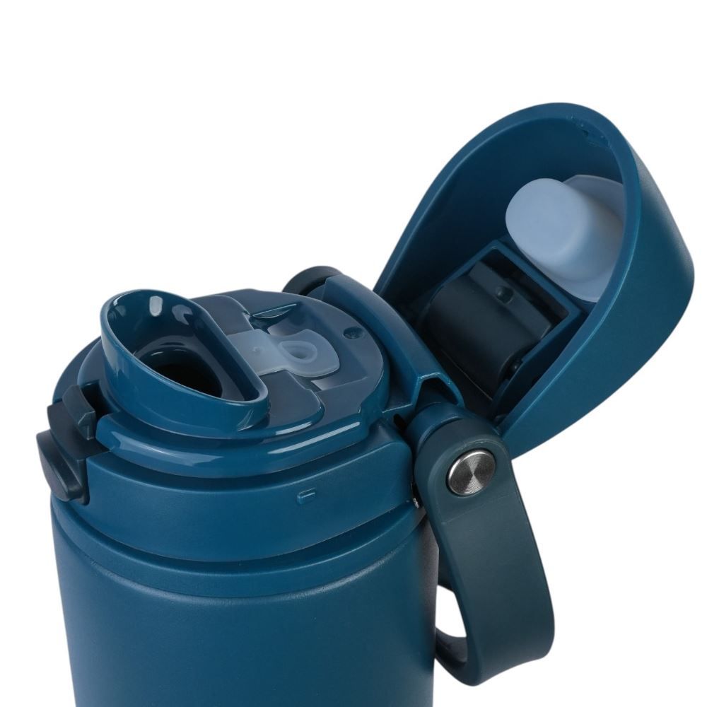 Garrafa Squeeze Térmica Isomax Straw 710Ml Nautika - Azul