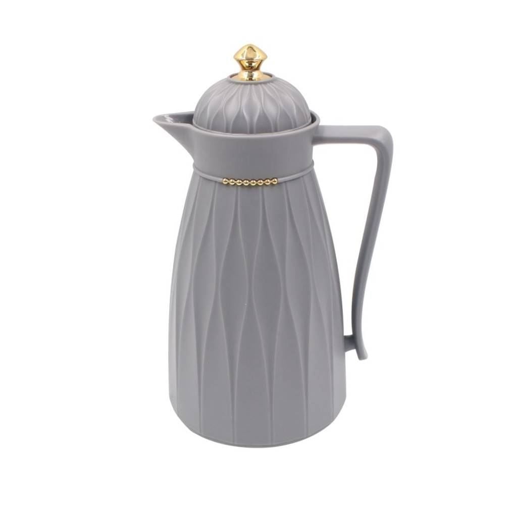Garrafa Térmica com Topo Dourado Havan Casa 1 Litro - Cinza