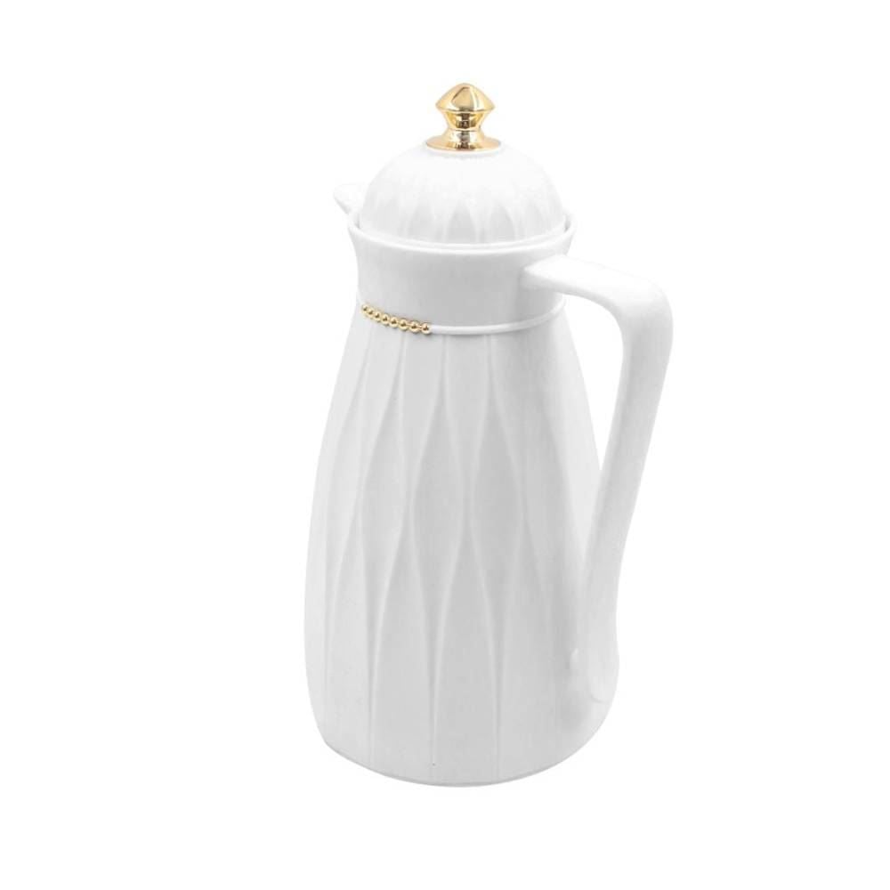 Garrafa Térmica com Topo Dourado Havan Casa 1 Litro - Branco
