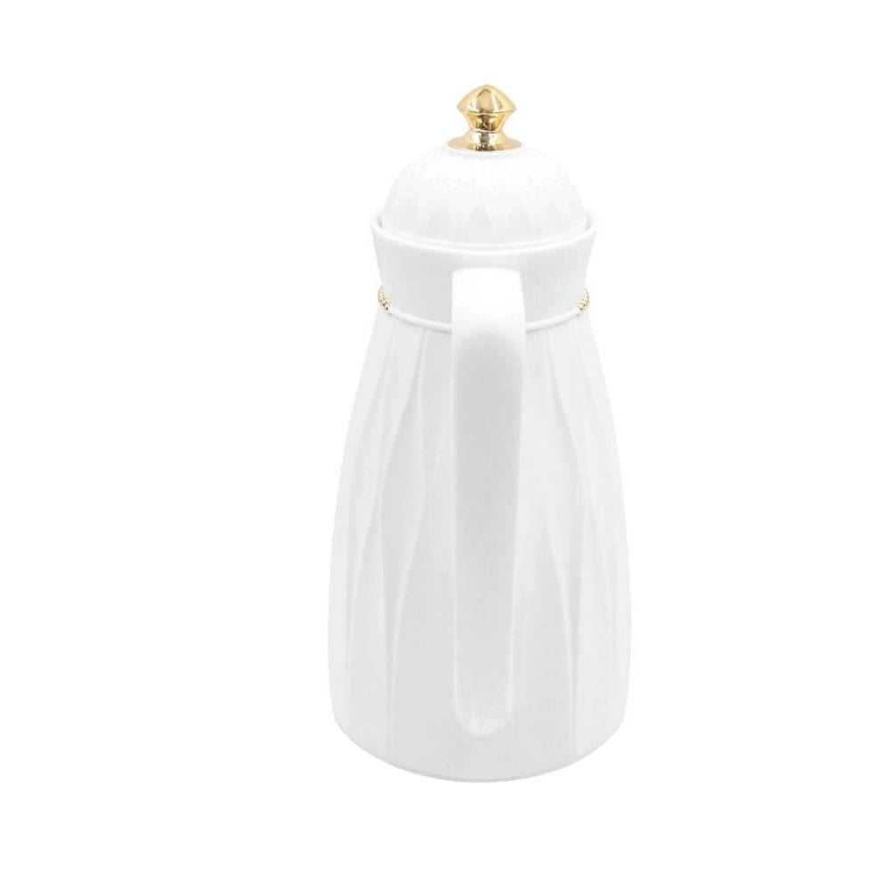 Garrafa Térmica com Topo Dourado Havan Casa 1 Litro - Branco