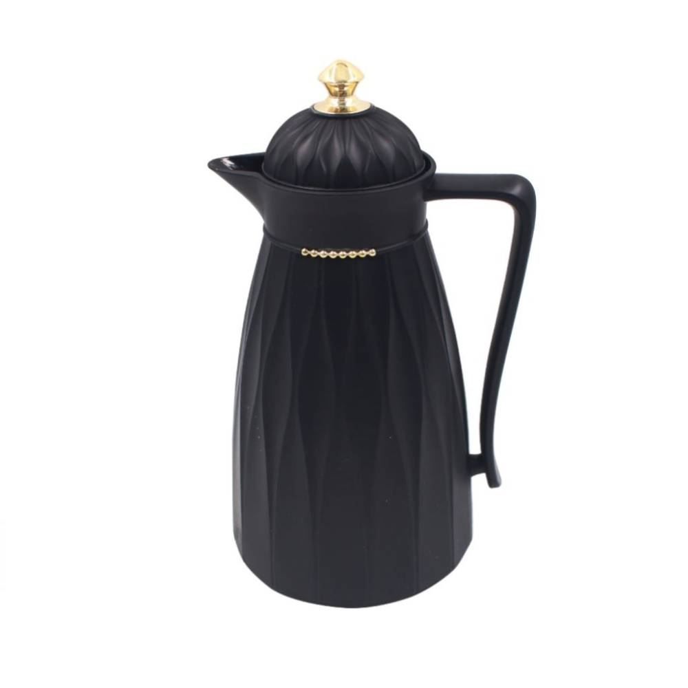 Garrafa Térmica com Topo Dourado Havan Casa 1 Litro - Preto