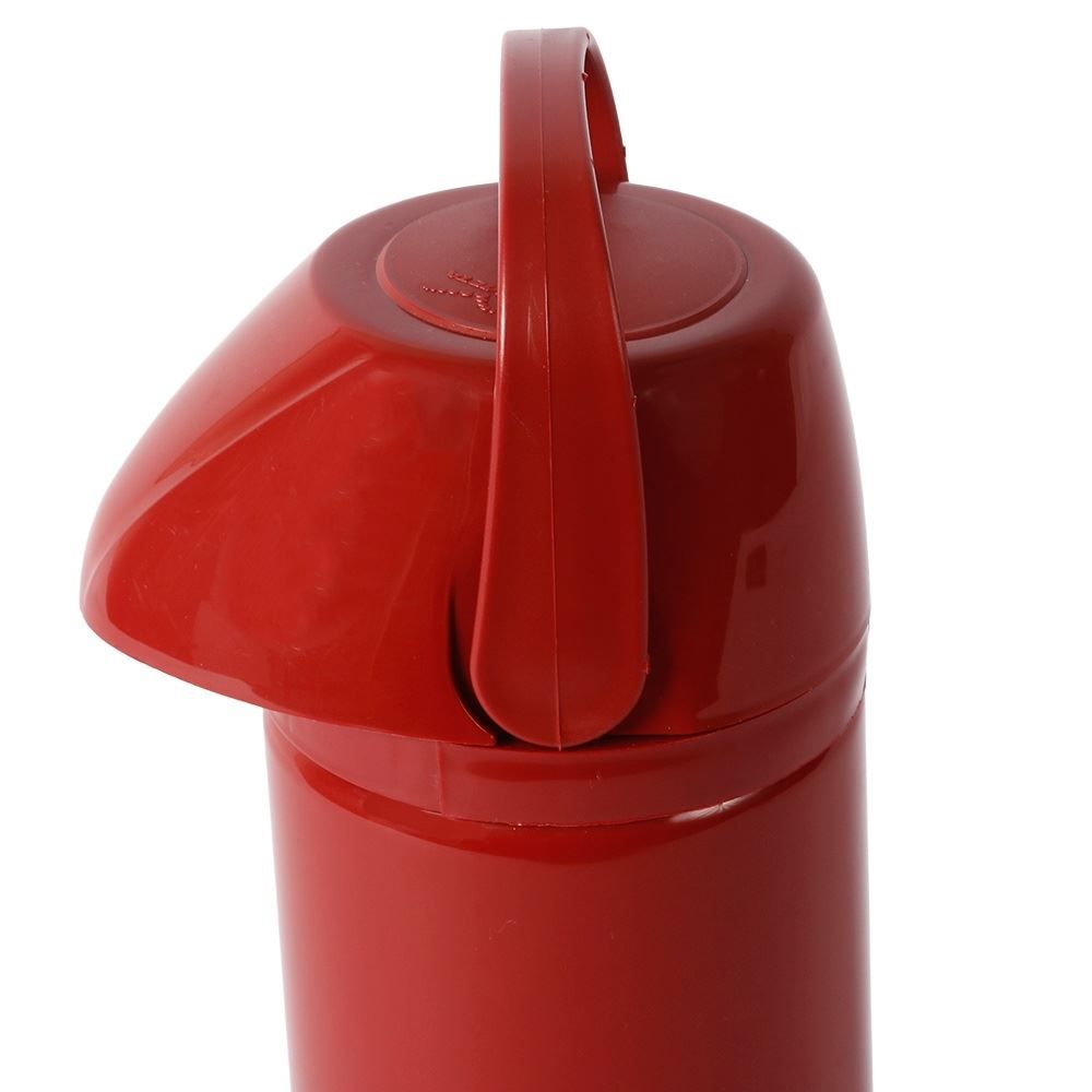 Garrafa Térmica Glt Pressão Lisa 1 Litro Invicta - Vermelho Intenso