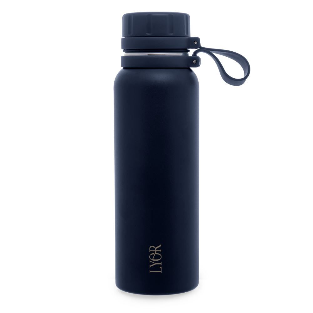 Garrafa Squeeze Inox Explorer Lyor 650Ml - AZUL MARINHO