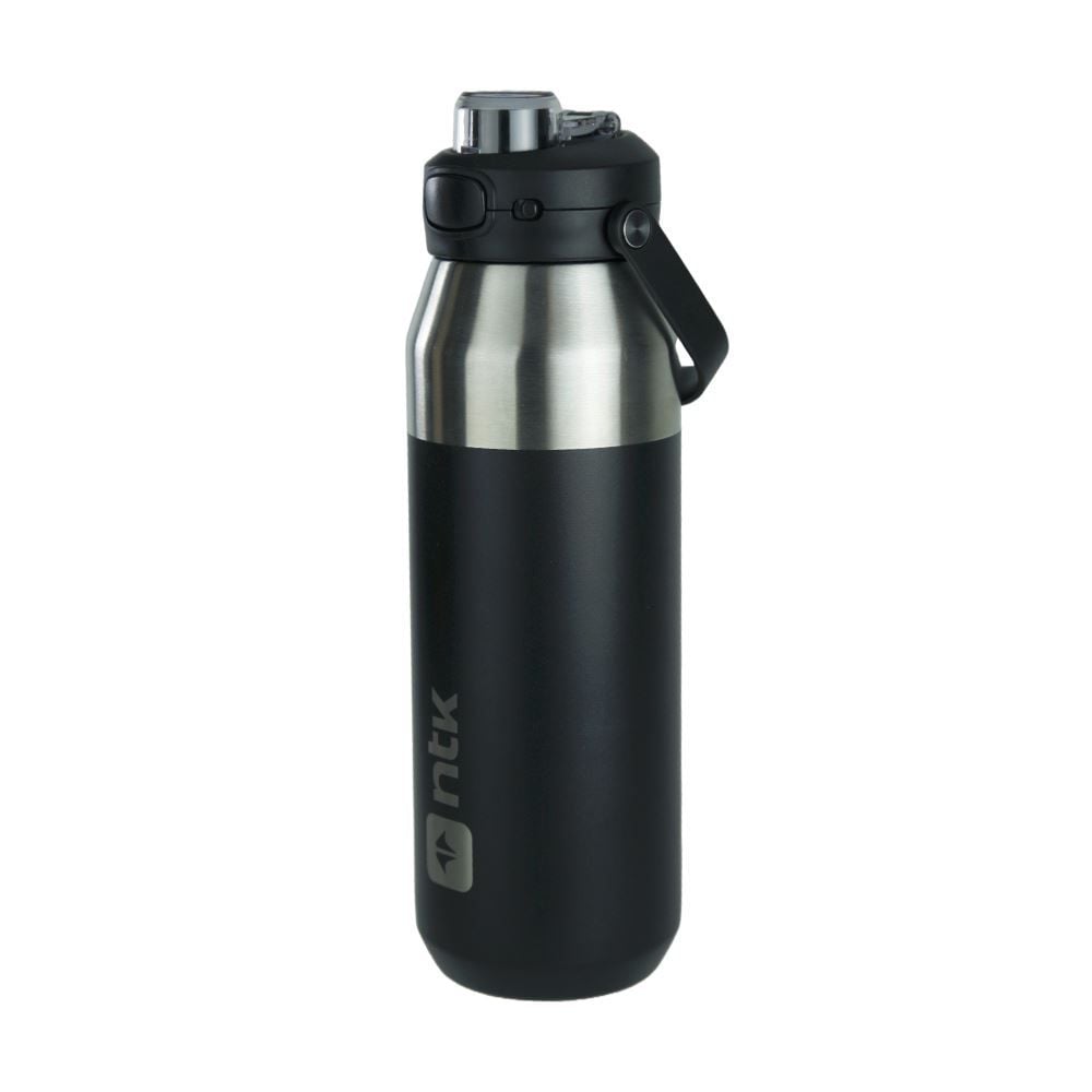 Garrafa Térmica Isomax 1 Litro Aço Inoxidável Nautika - Preto