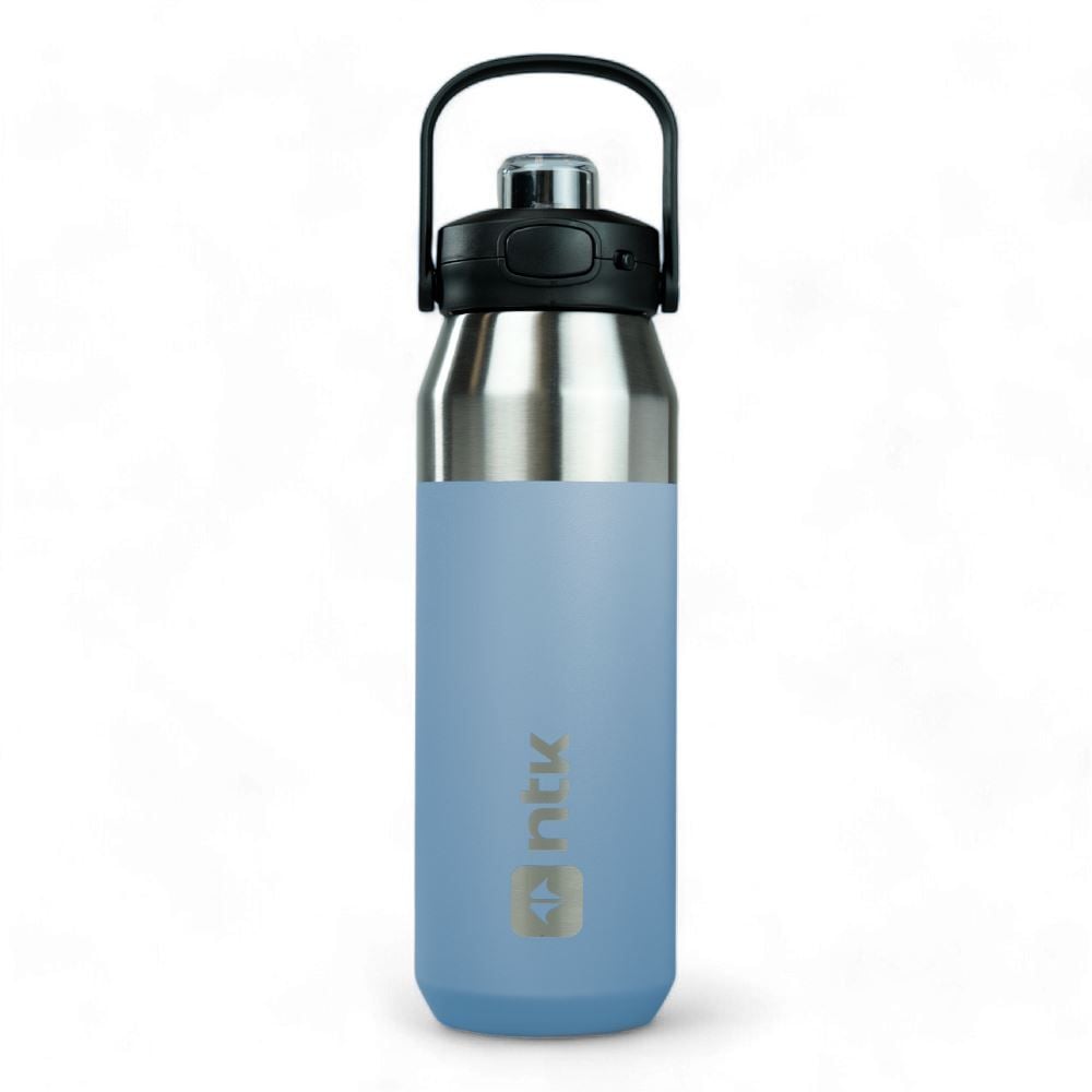 Garrafa Térmica Isomax 1 Litro Aço Inoxidável Nautika - AZUL CLARO