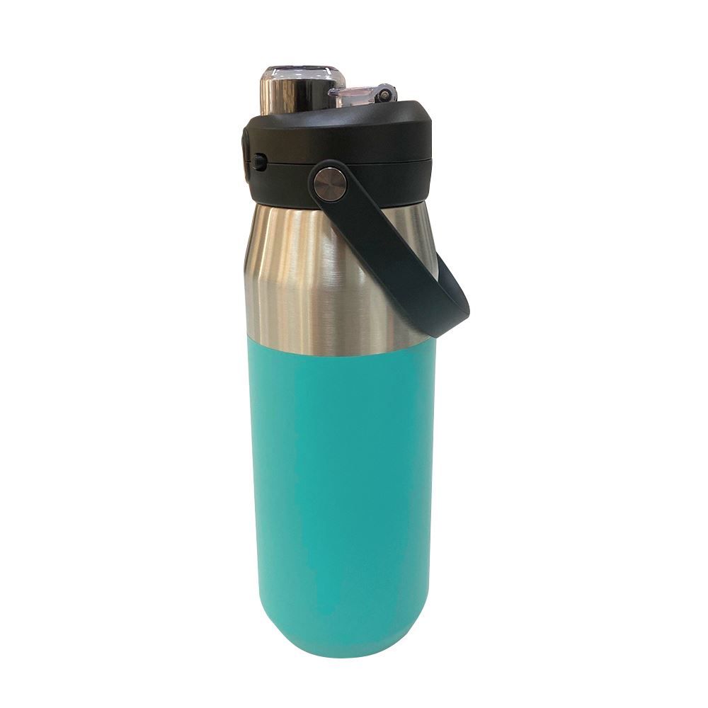 Garrafa Térmica Isomax 750Ml Aço Inoxidável Nautika - VERDE PRATA