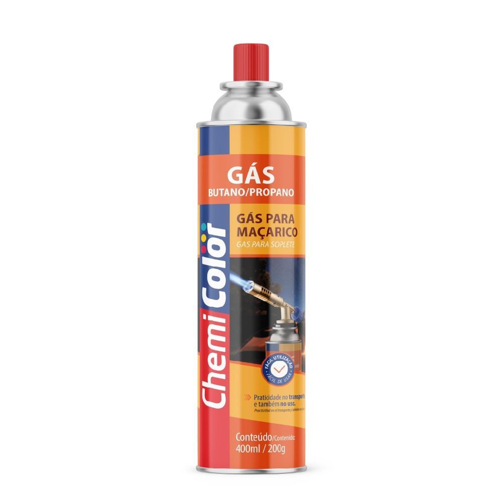 Gás para Maçarico Chemicolor 400Ml - 068.0479