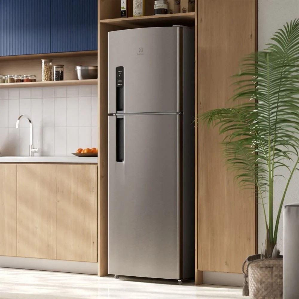 Refrigerador Geladeira Electrolux Frost Free Inverter 400 Litros Inox look IF44S