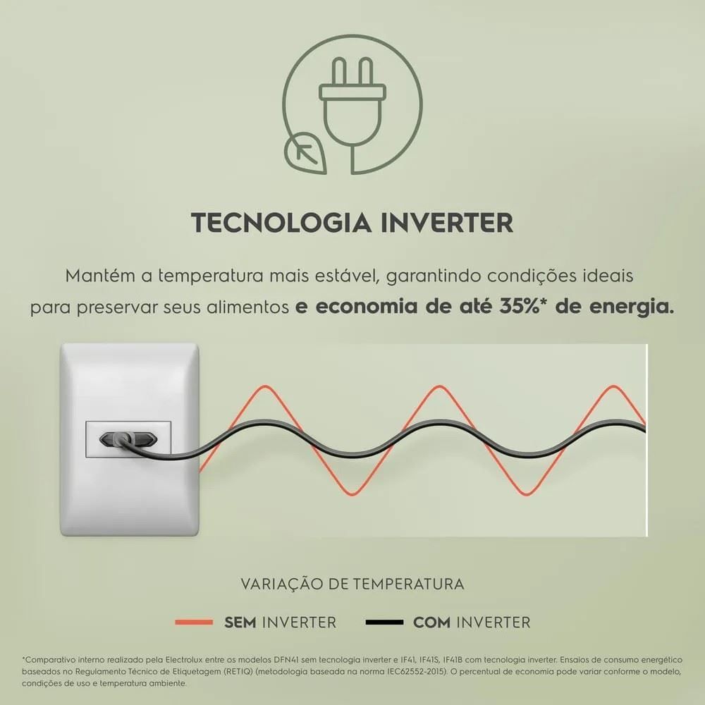 Refrigerador Geladeira Electrolux Frost Free Inverter 400 Litros Inox look IF44S