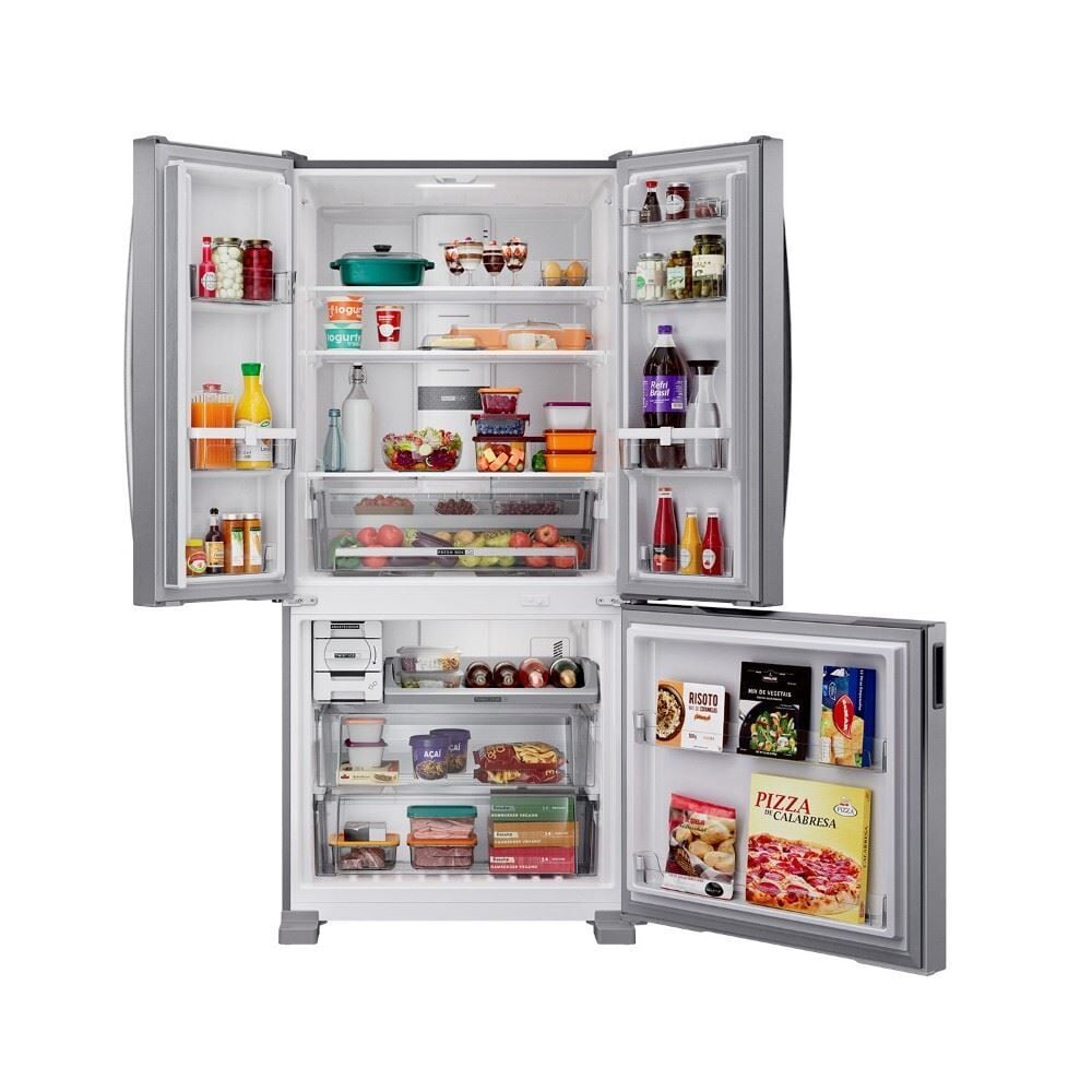 Refrigerador Geladeira Brastemp French Door 3 Portas Inox e Tecnologia Premium