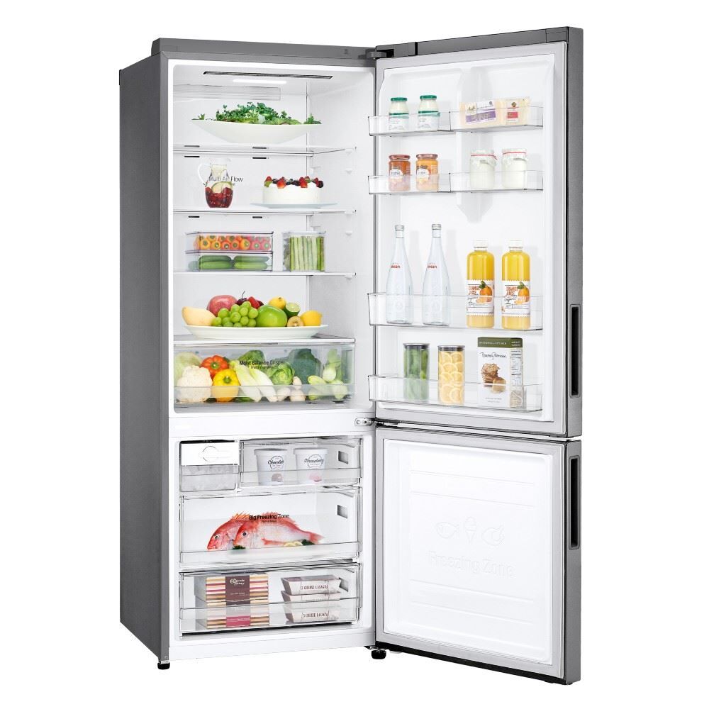 Refrigerador Geladeira Smart LG Frost Free 462 Litros Inverse Inox GC-B569NLL