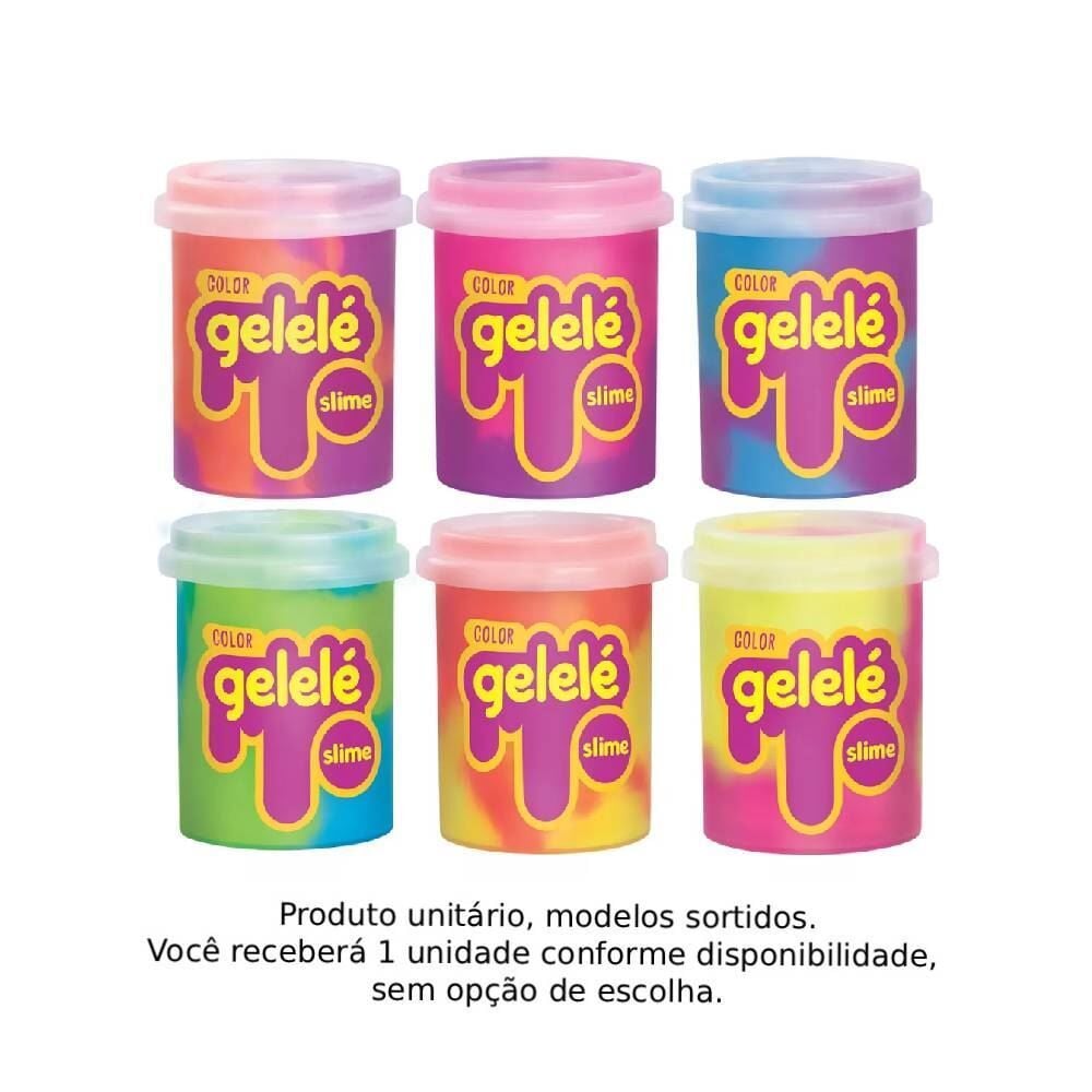 Gelelé Slime Color 152G Doce Brinquedo - Sortido