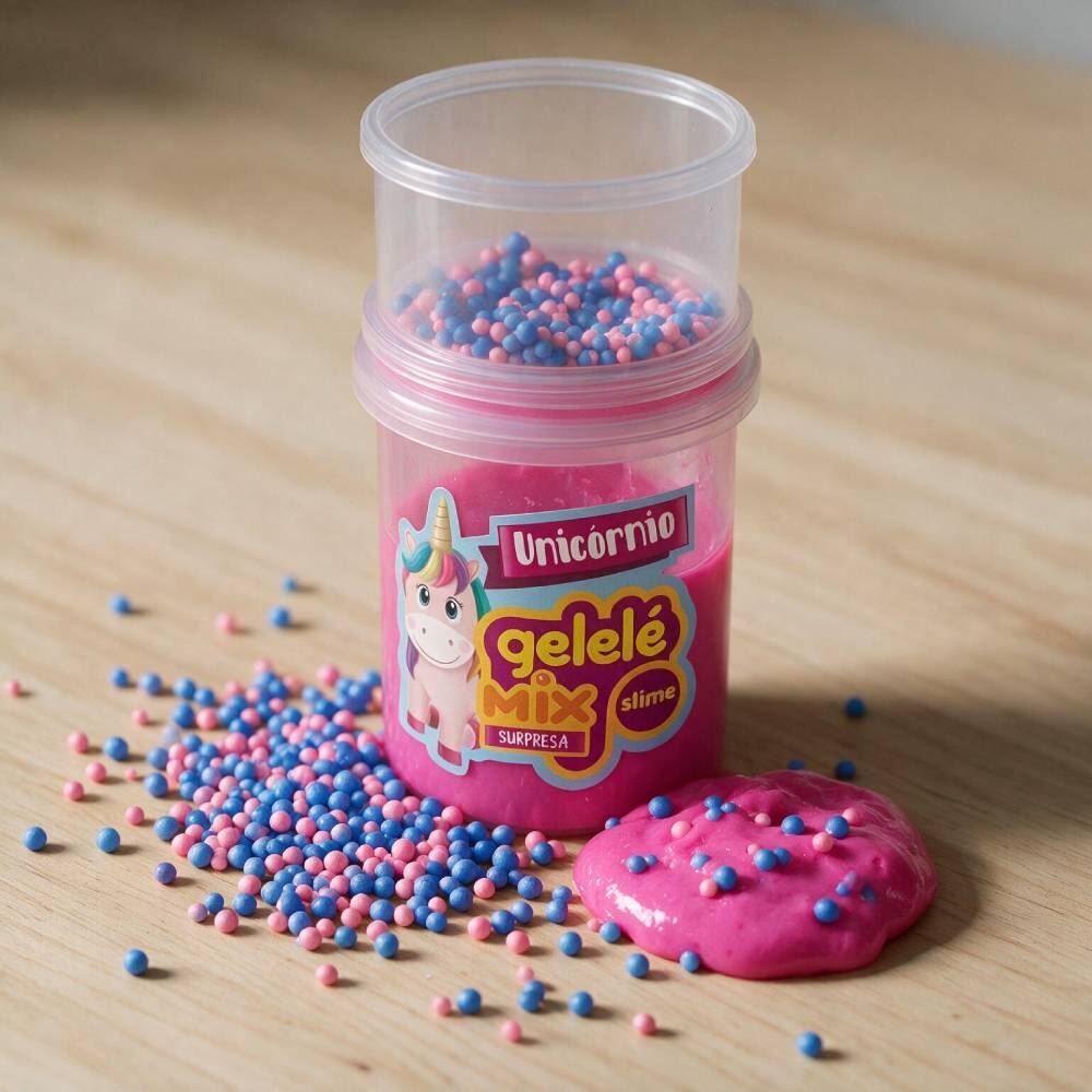 Gelelé Slime Mix Supresa Unicórnio 153G - Sortido