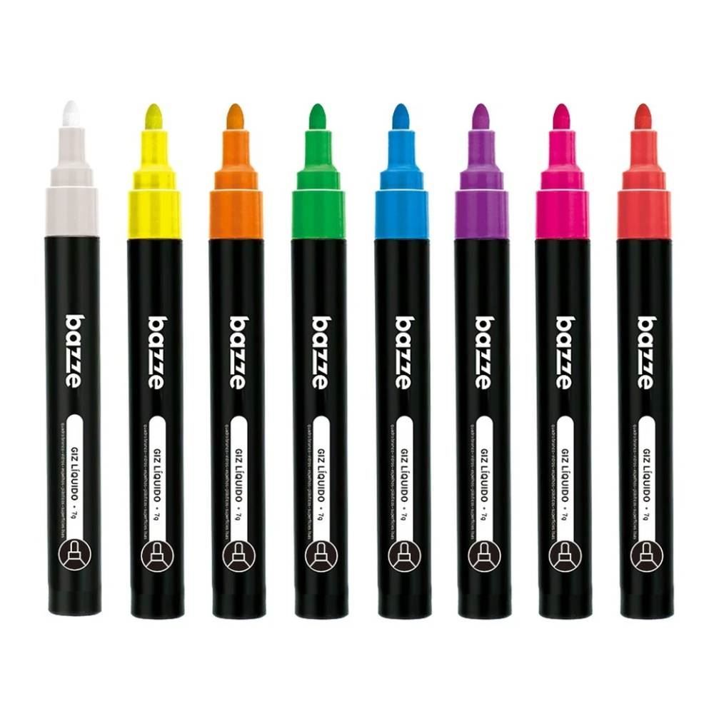 Giz Líquido 8 Cores Bazze - 904713
