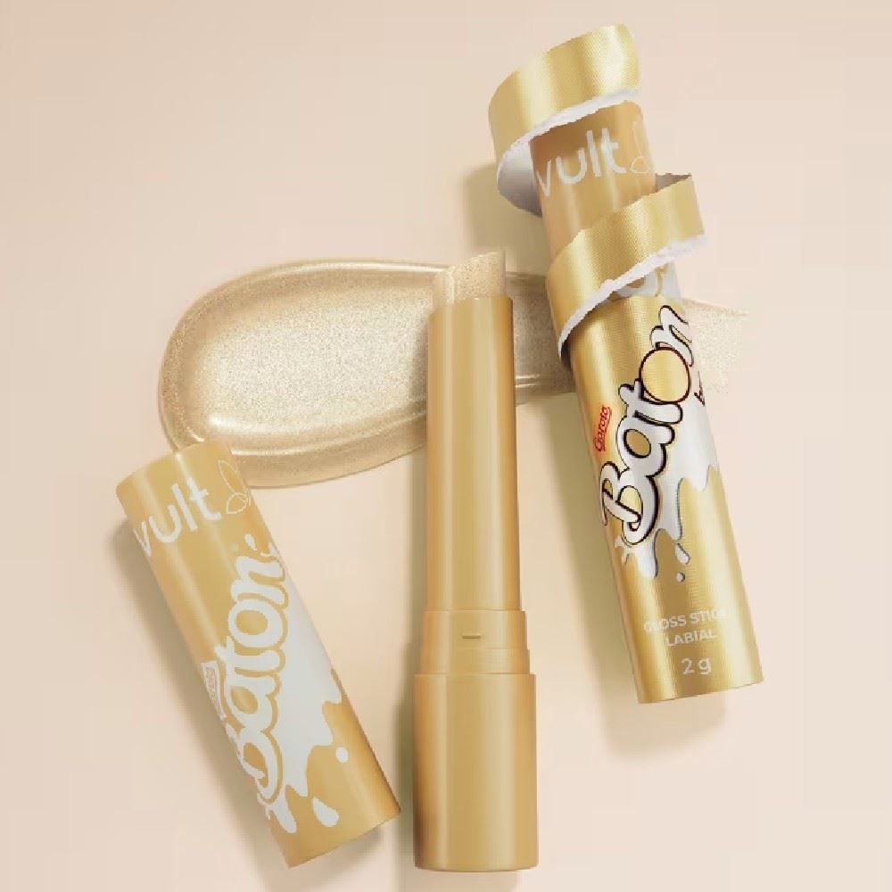 Gloss Stick Vult & Baton 2G - Translúcido com Glitter