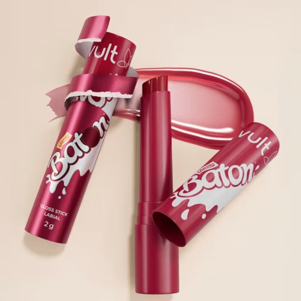 Gloss Stick Vult & Baton 2G - Malva Frutas Vermelhas