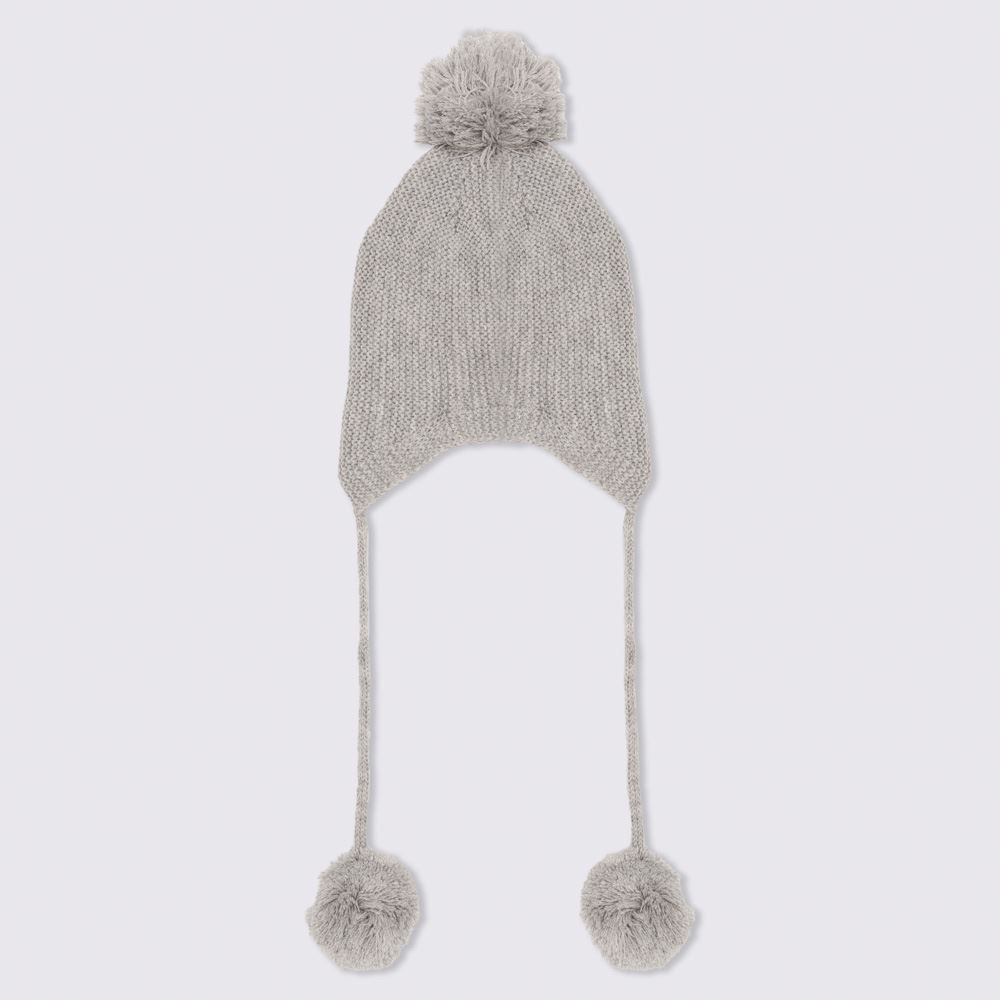 Gorro Tamanho Único Bebê Com Pompom Yoyo Baby - CINZA CLARO U