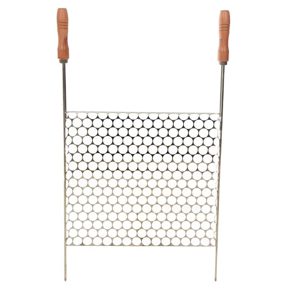 Grelha Moeda Aço Carbono 44X47cm Metal Adm