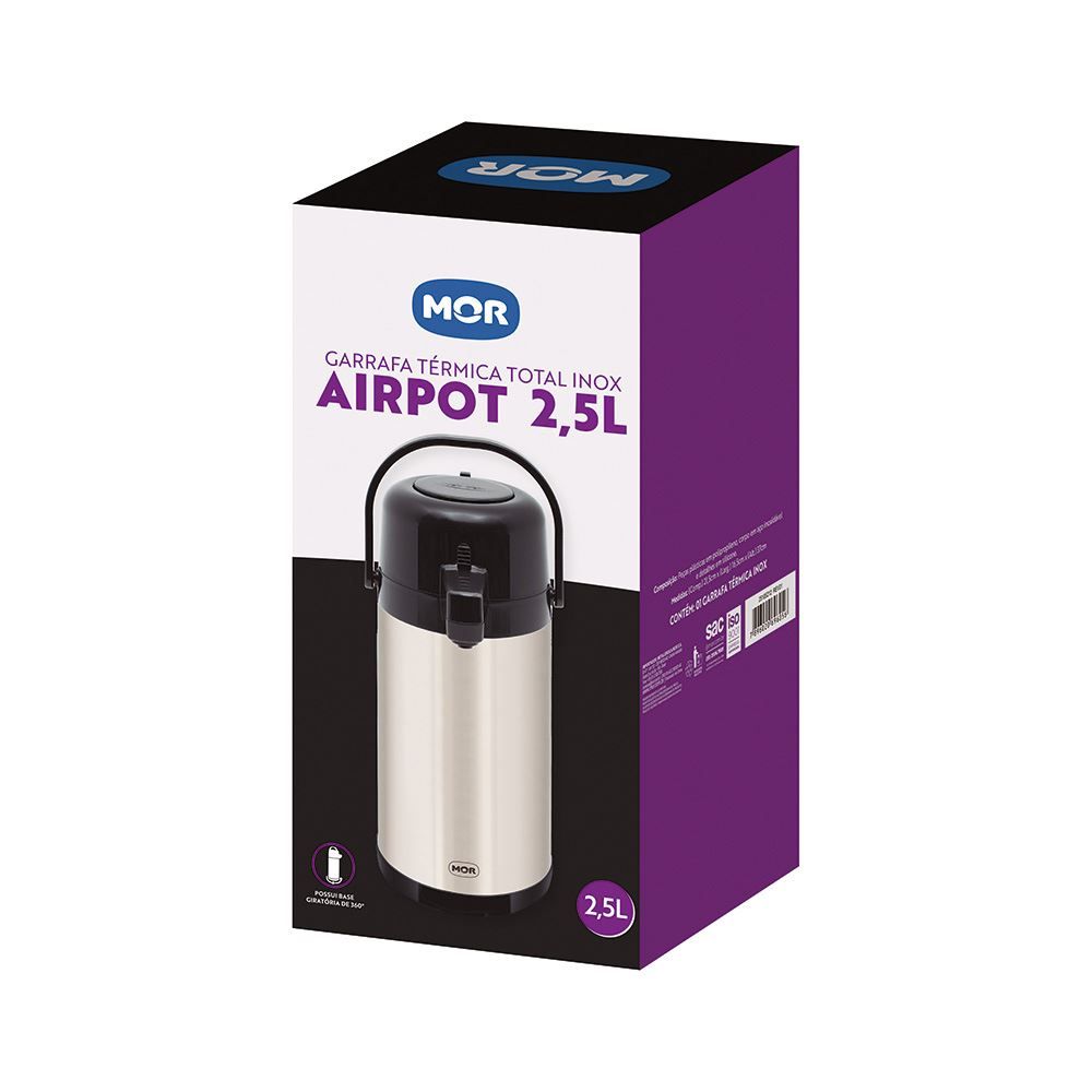 Gt Total Inox Airpot 2,5L Mor