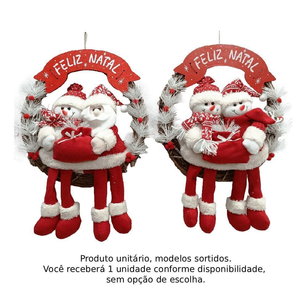 Guirlanda Feliz Natal 35Cm Rio Master - Sortido