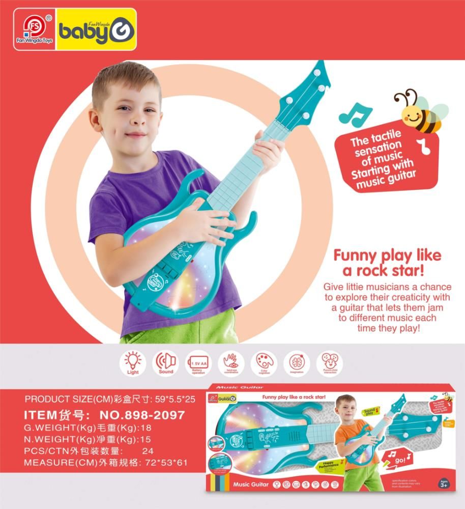 Guitarra Musical Hbr0992 Azul