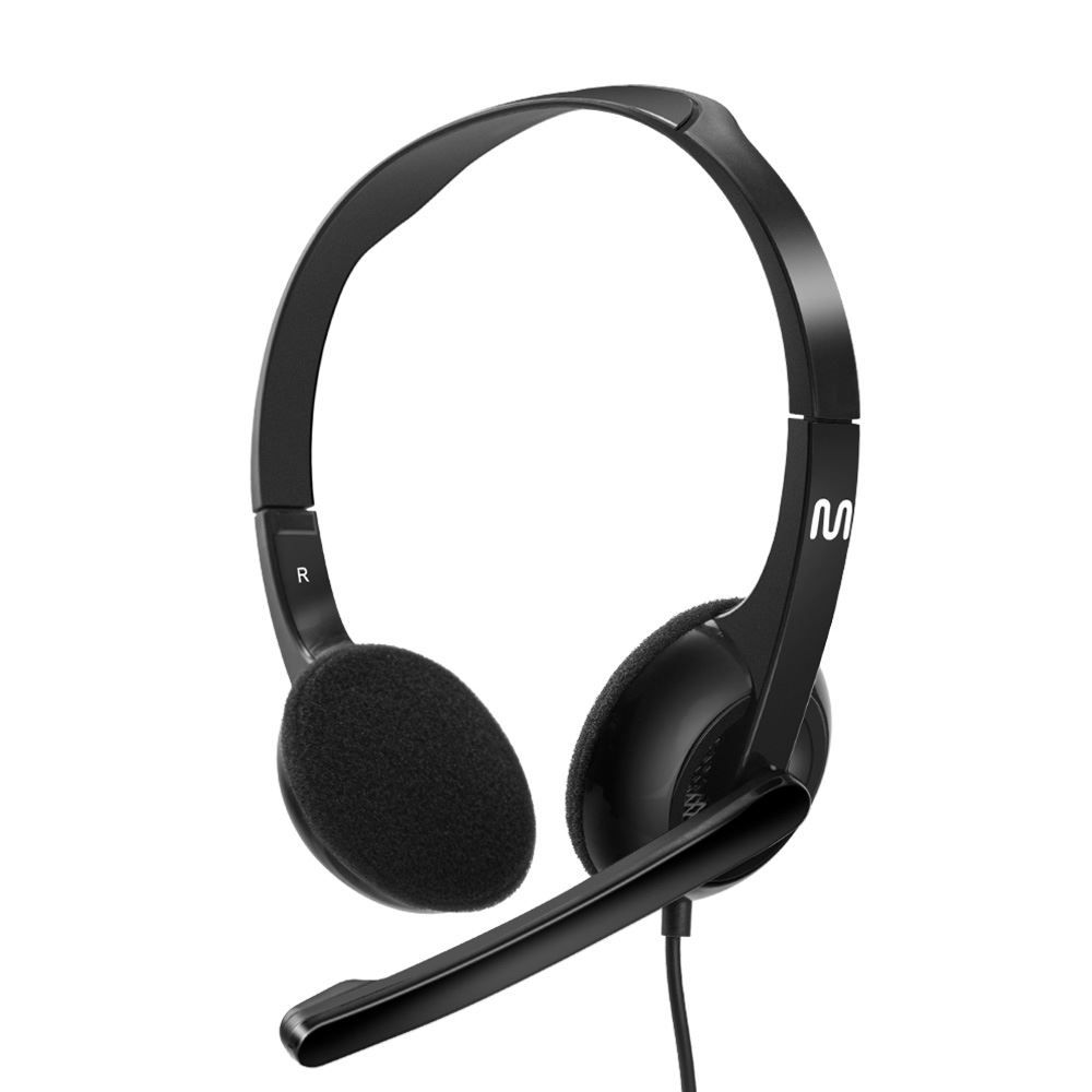 Headset com Fio P3 Multi Adaptador Usb Controle de Volume Integrado