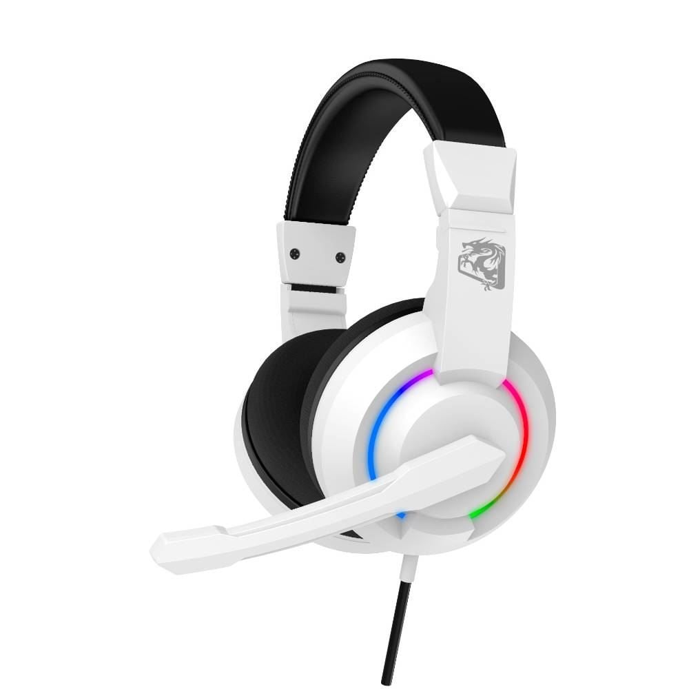 Headset Gamer Elg Alcor Multi Plataforma Branco Led Rainbow