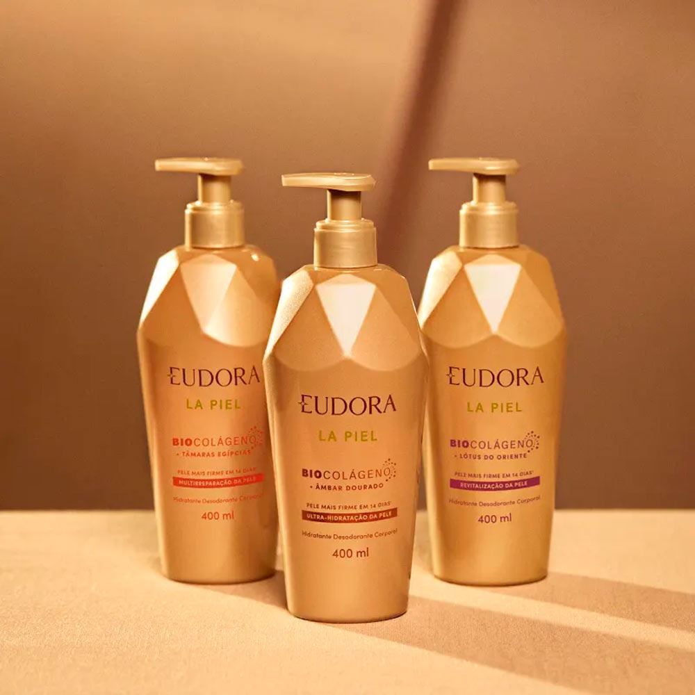 Hidratante Corporal La Piel Âmbar Dourado Eudora - 400ml