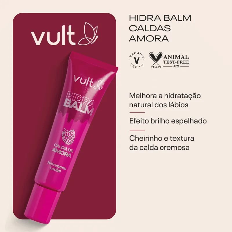 Hidrante Labial Calda de Amora Vult 12Ml