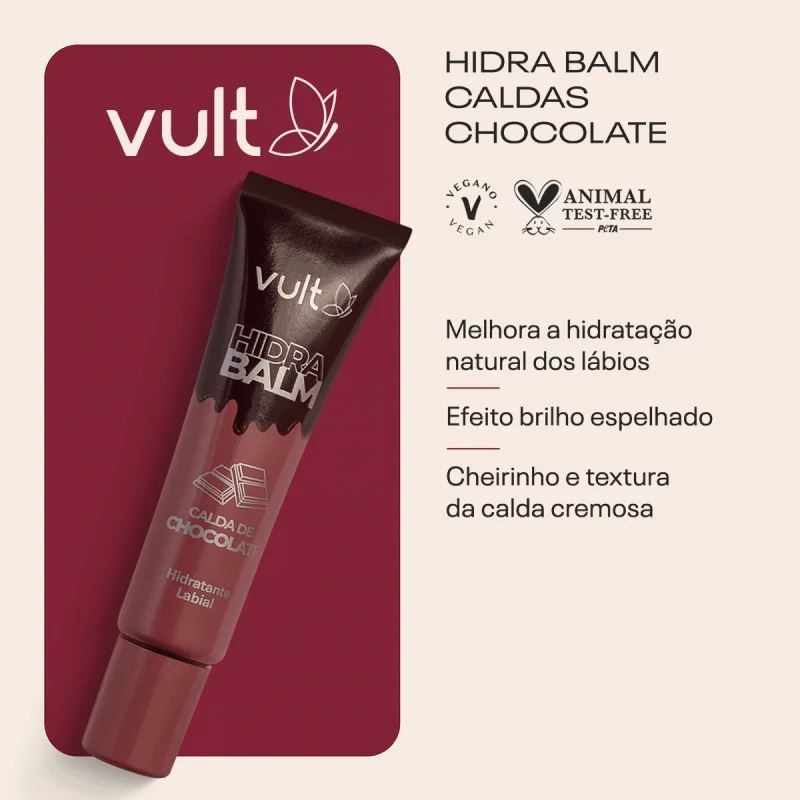 Hidratante Labial Calda de Chocolate Vult 12Ml