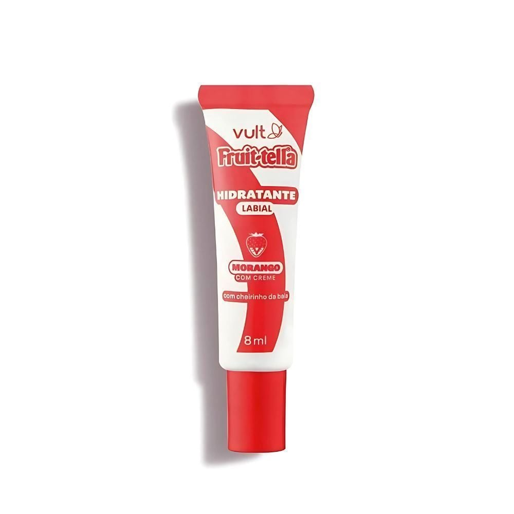 Hidratante Labial Fruittella Morango Com Creme Vult - 8ml