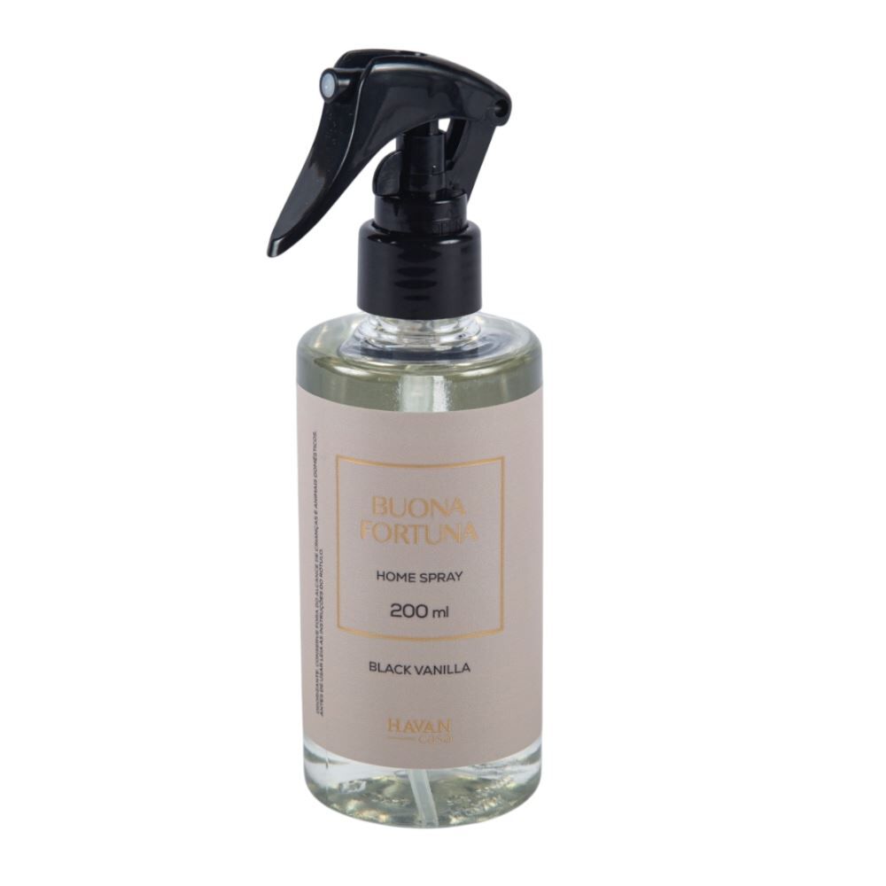 Home Spray 200Ml Buona Fortuna Havan Casa - Black Vanilla