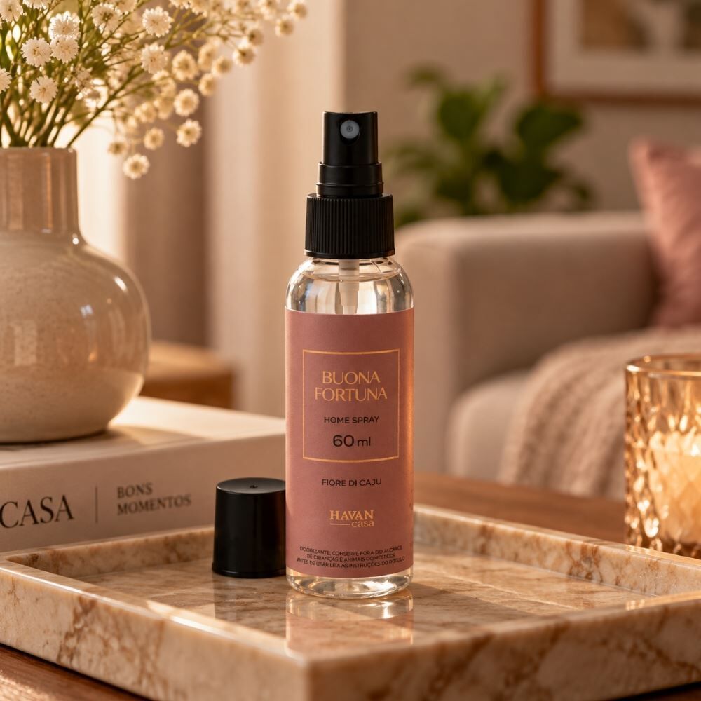 Home Spray 60Ml Buona Fortuna Havan Casa - Fiore Di Caju