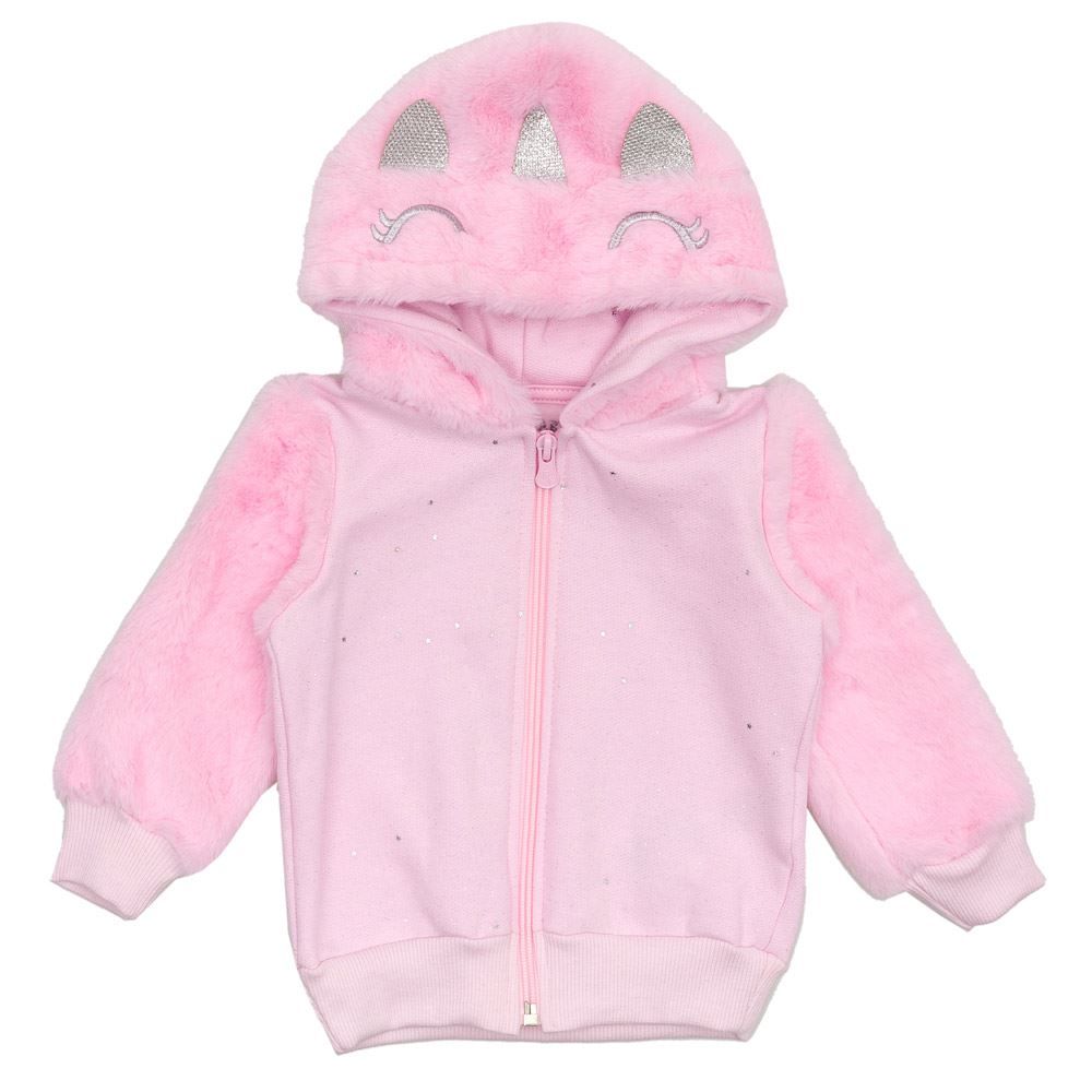 Jaqueta de Bebê Moletom + Capuz Peluciado Yoyo Baby