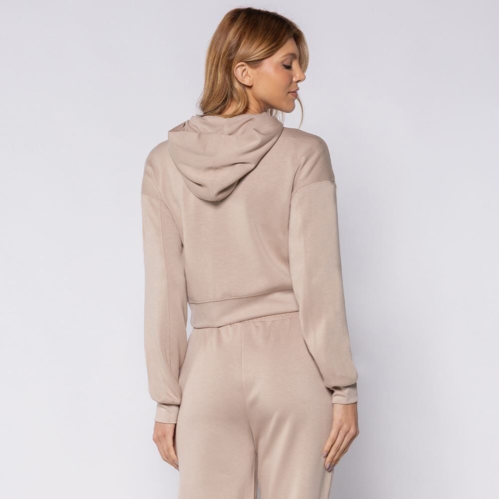 Jaqueta Feminina Cropped Modal Scream