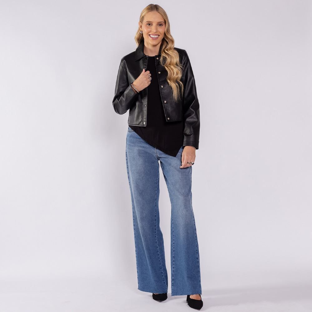 Jaqueta Feminina Em PU Boby Blues