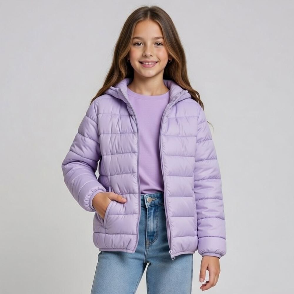 Jaqueta Infantil Aspen Menina 4 a 10 Anos Com Capuz Marmelada