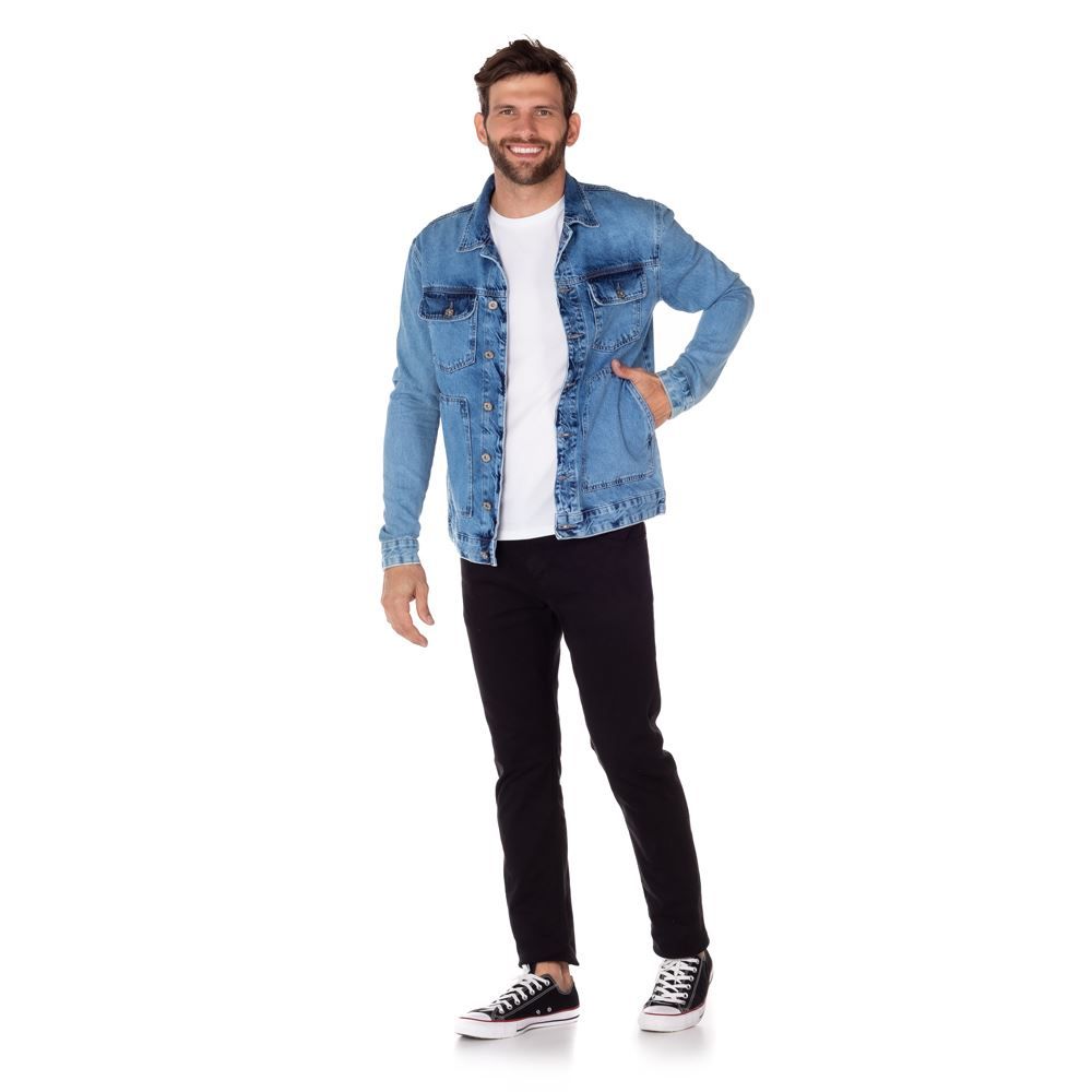 Jaqueta Jeans com Bolso Thing