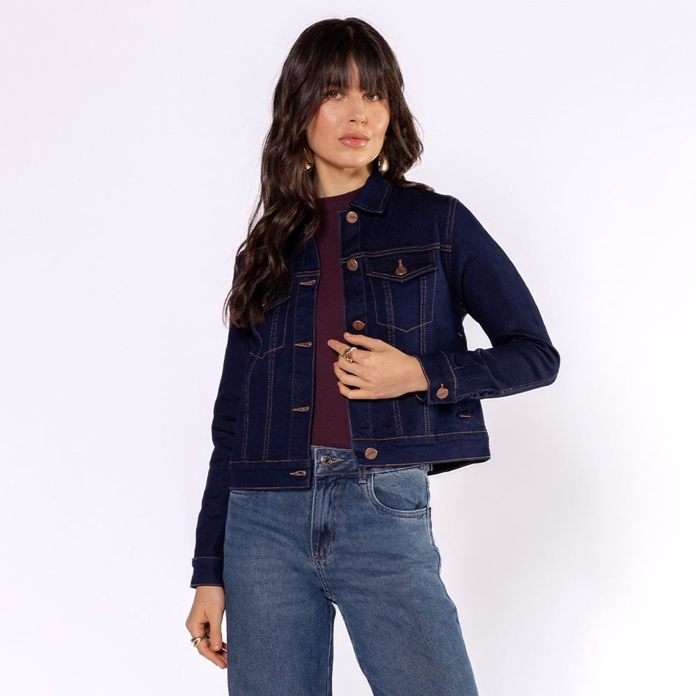 Jaqueta Jeans Feminina Patricia Foster