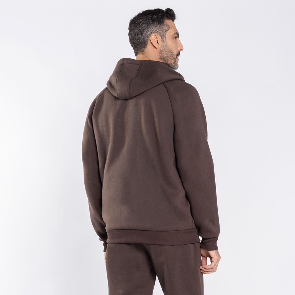 Jaqueta Masculina De Moletom Com Capuz Marc Alain